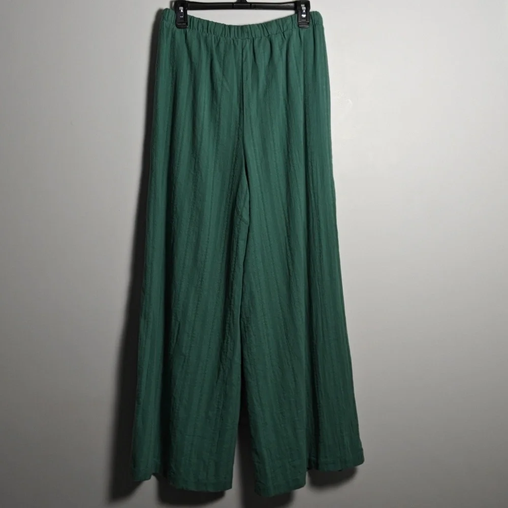 SPLENDID NWT Wide Leg Patterned Trousers in Green Size Medium - Picture 11 of 16